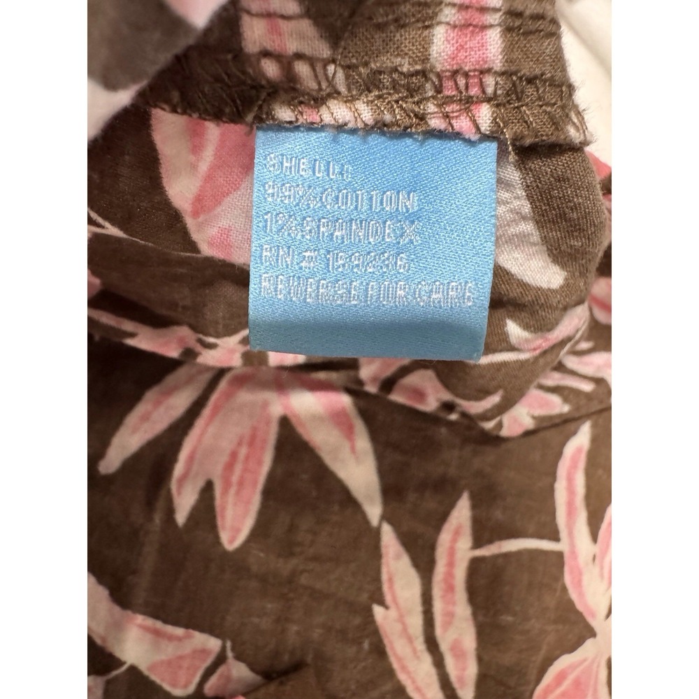 J.Mclaughlin Lois Blouse Brown/Pink Bamboo Grove Long Sleeve Womens Large - Picture 3 of 6